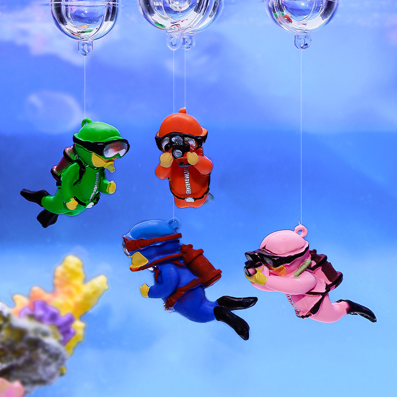 Aquarium Plant Rings - Fish Tank Diver Ornaments Landscape Decoration