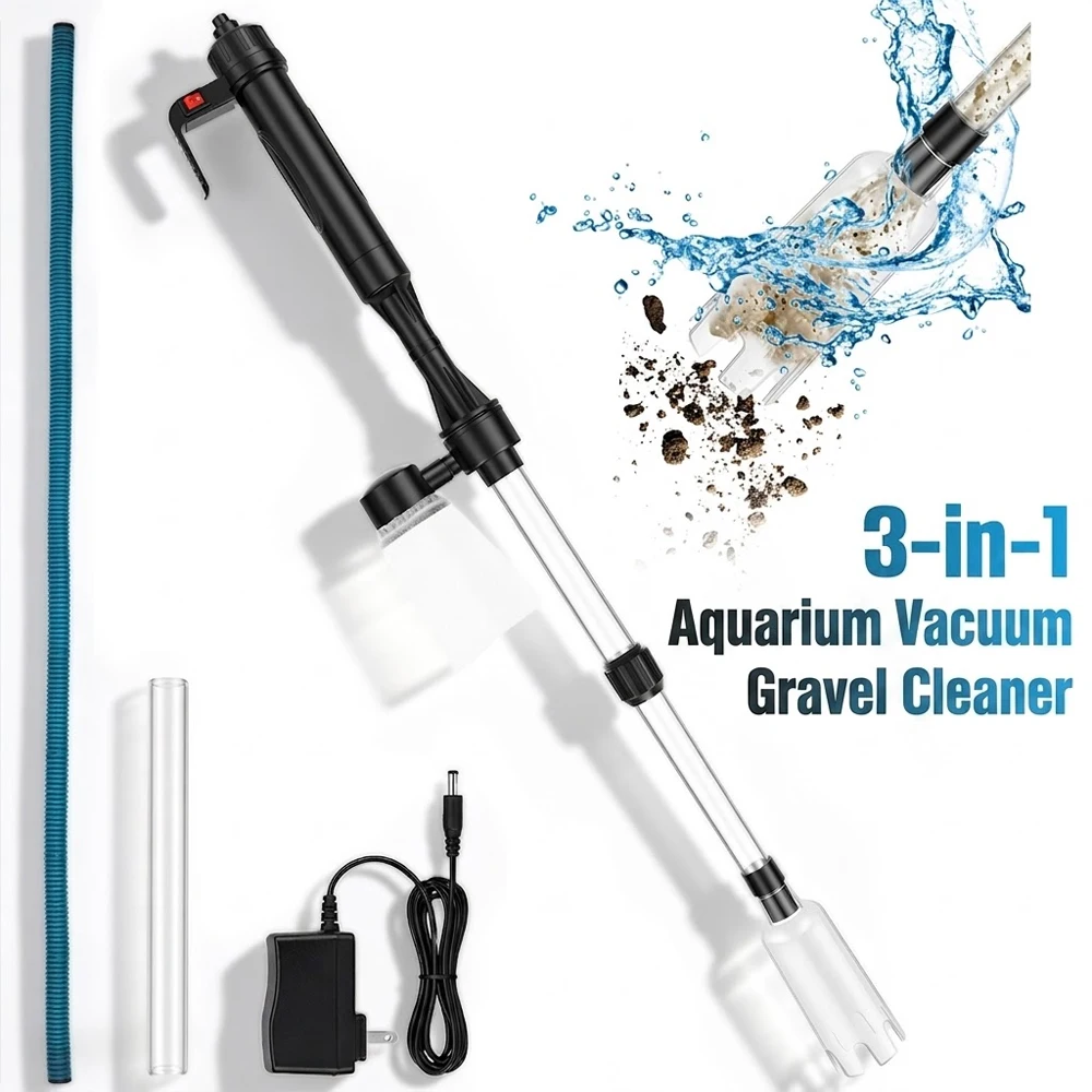 Planted Aquarium Cleaning - Aquarium Vacuum Gravel Cleaner 3 in