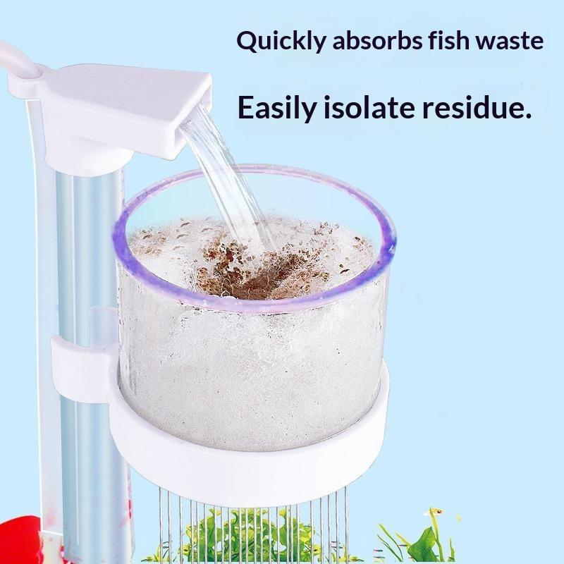 Planted Aquarium Cleaning - 1Set Telescopic Aquarium Filter with Oxygenation