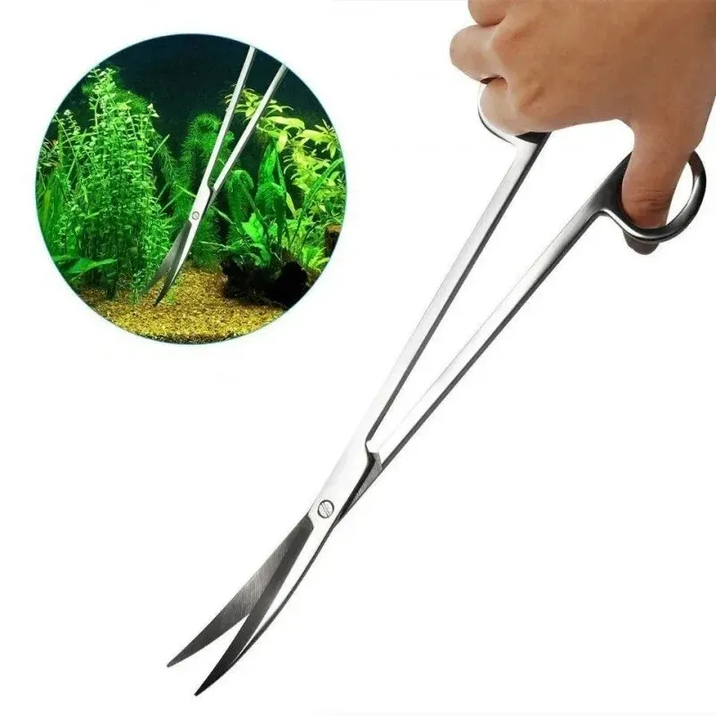Planted Aquarium Products - Aquarium Scissors,Extra Long Stainless Steel Cleaning