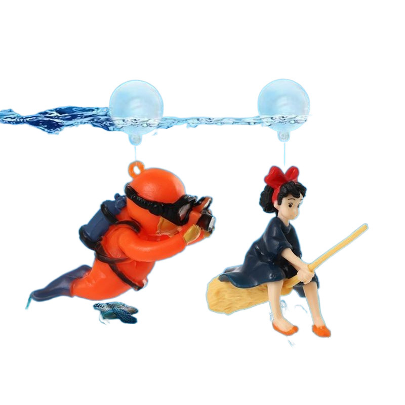 Fish Tank Diver Ornaments Land - огляд і ціна Aquarium Plant Rings