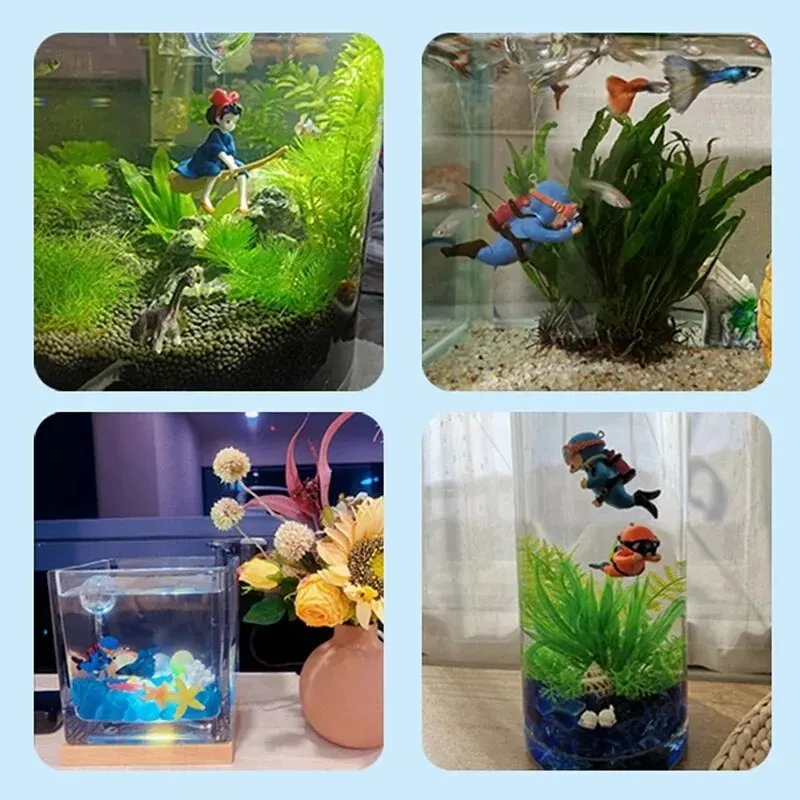 Fish Tank Diver Ornaments Land - огляд і ціна Aquarium Plant Rings