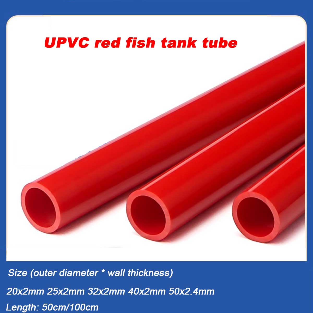 20~50mm UPVC Tube Aquarium Fis - огляд і ціна Aquarium Plant Red