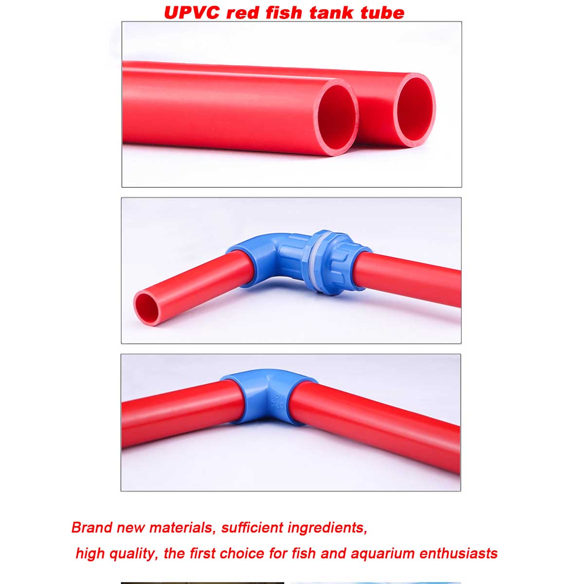 20~50mm UPVC Tube Aquarium Fis - огляд і ціна Aquarium Plant Red