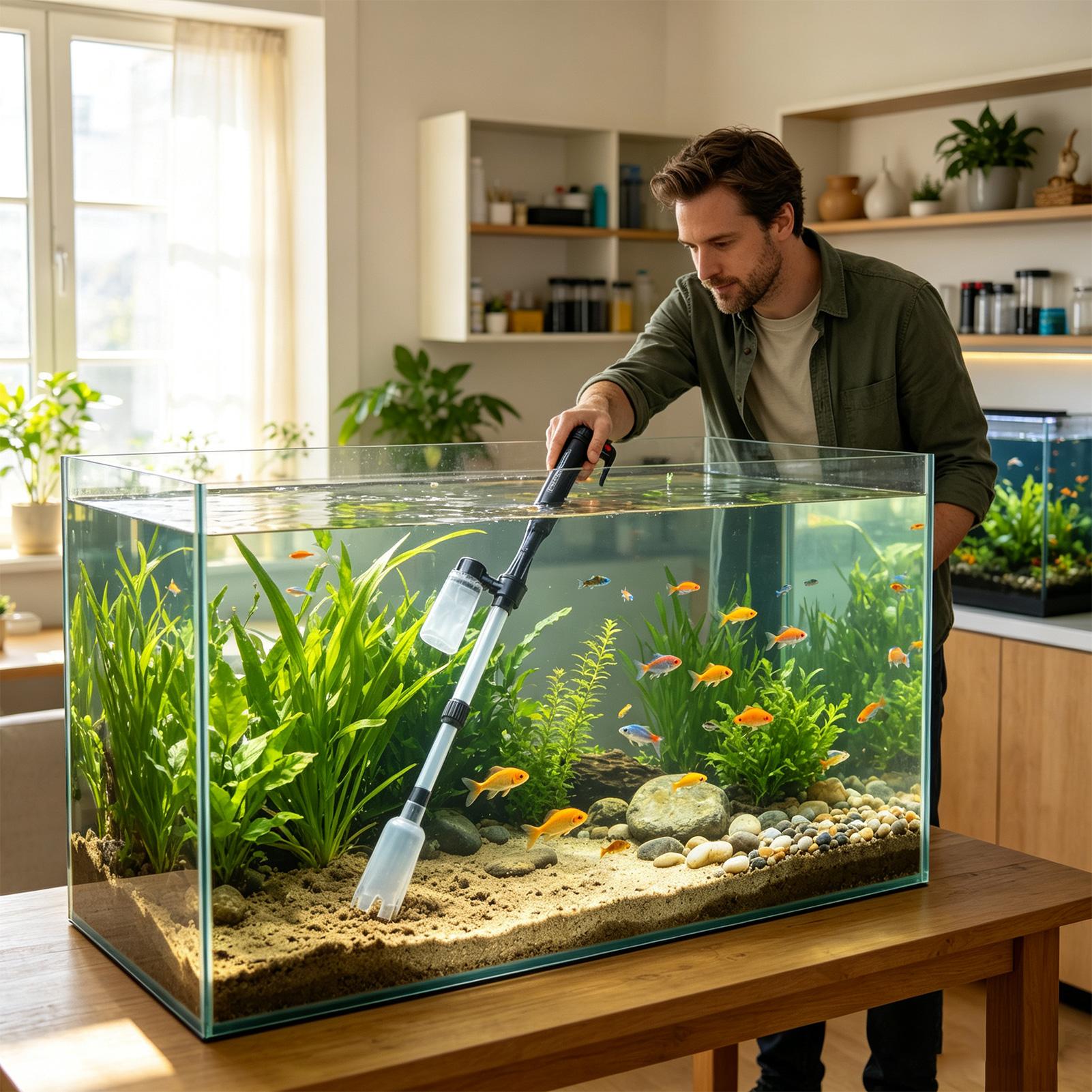 3 in 1 Aquarium Vacuum Gravel  - огляд і ціна Planted Aquarium Cleaning