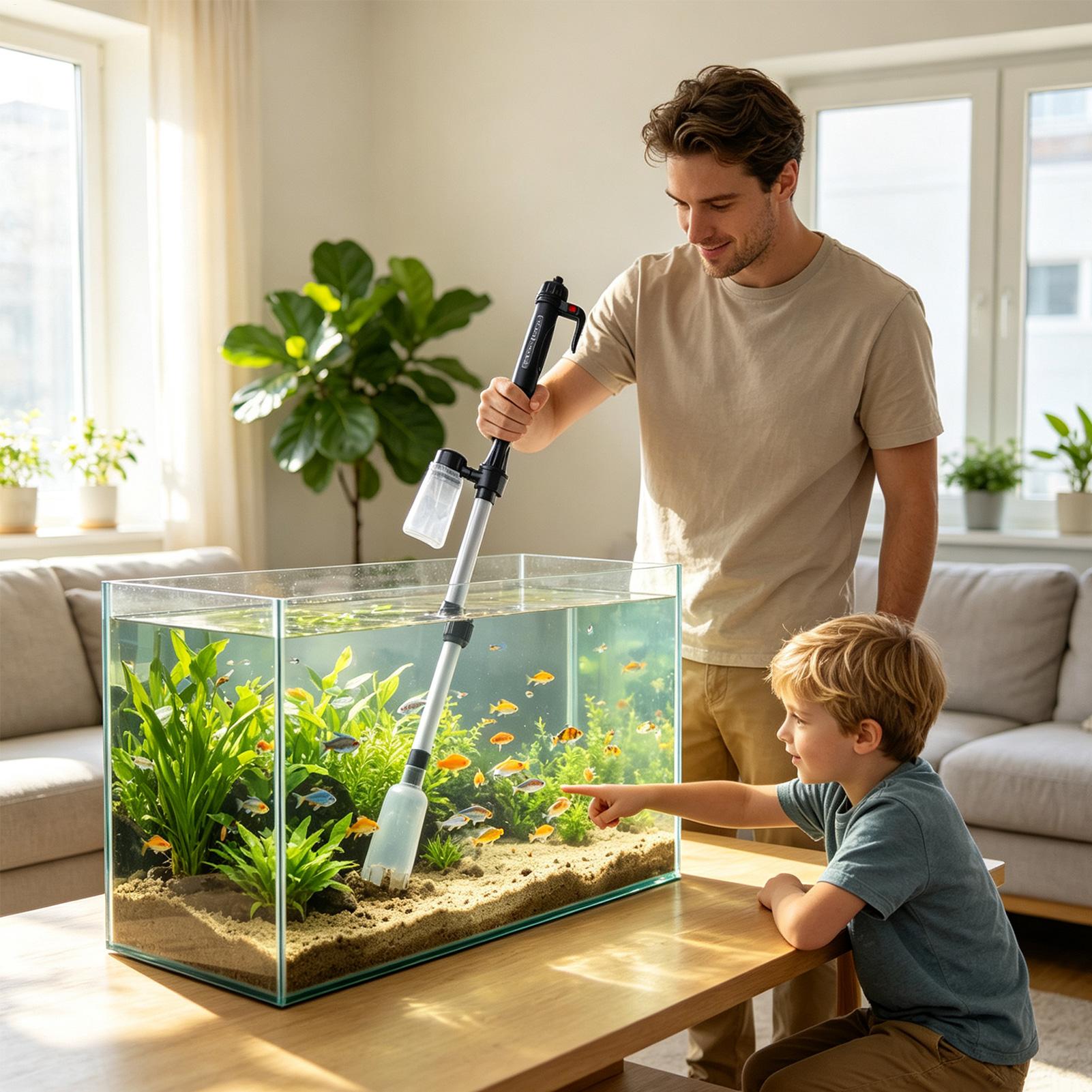 3 in 1 Aquarium Vacuum Gravel  - огляд і ціна Planted Aquarium Cleaning
