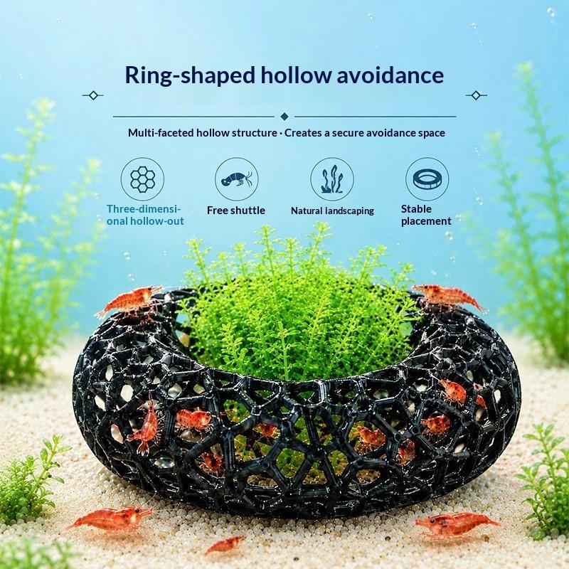 NEW 3D Printed Ring Shaped Aqu - огляд і ціна Aquarium Plant Rings