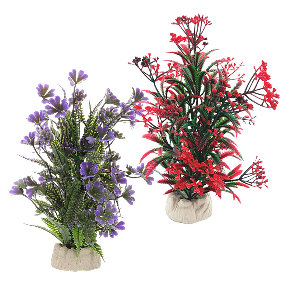 2pcs Aquarium Decorations Arti - огляд і ціна Aquarium Plant Red