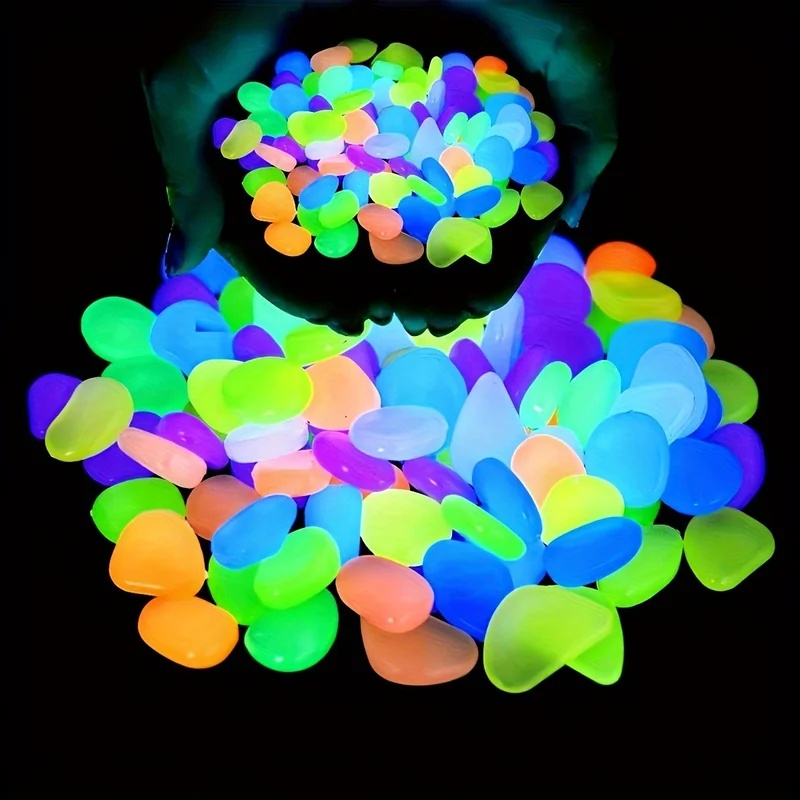 50-200pcs Glow in The Dark Peb - огляд і ціна Aquarium Planted