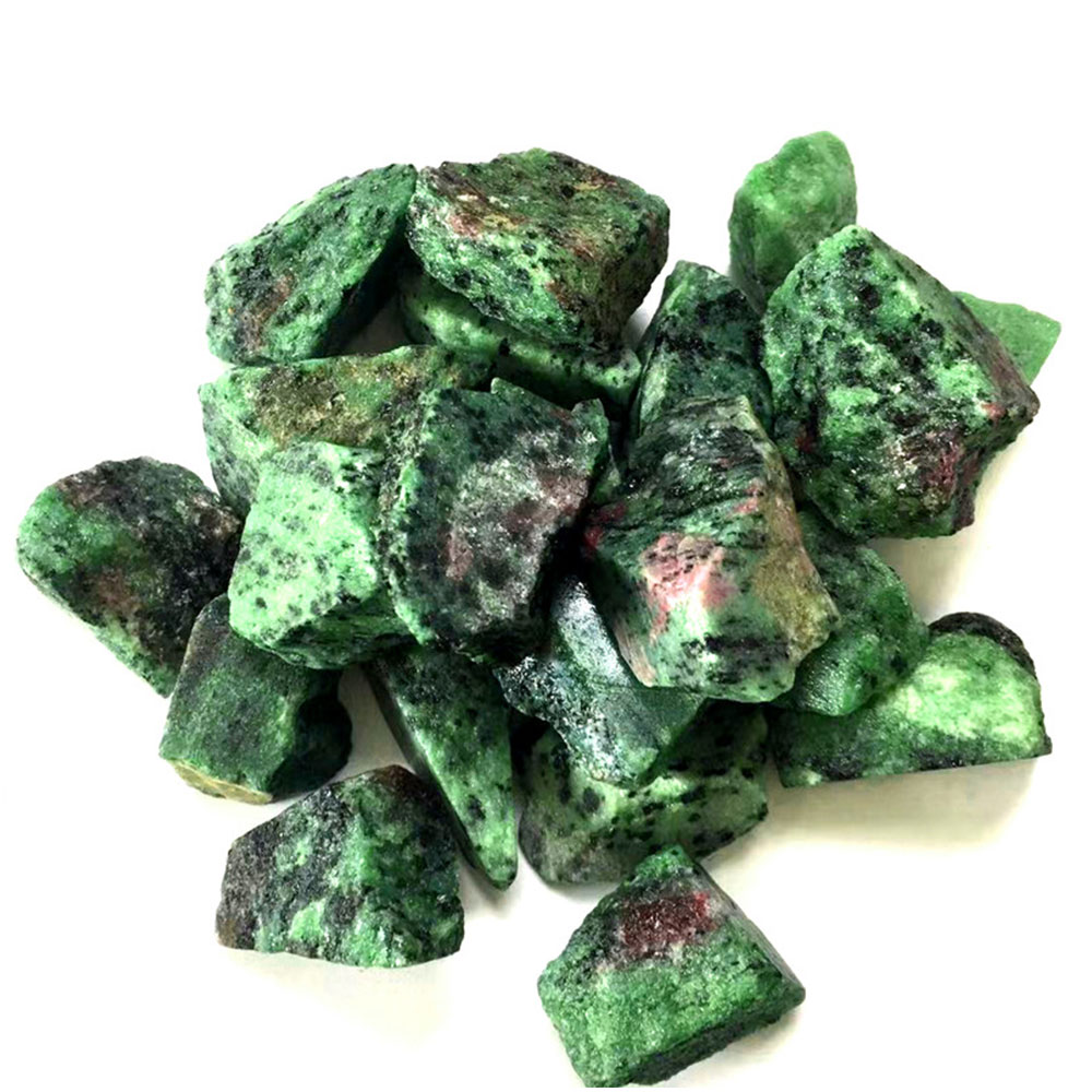 1pc Natural Red Green Zoisite  - огляд і ціна Aquarium Plant Red