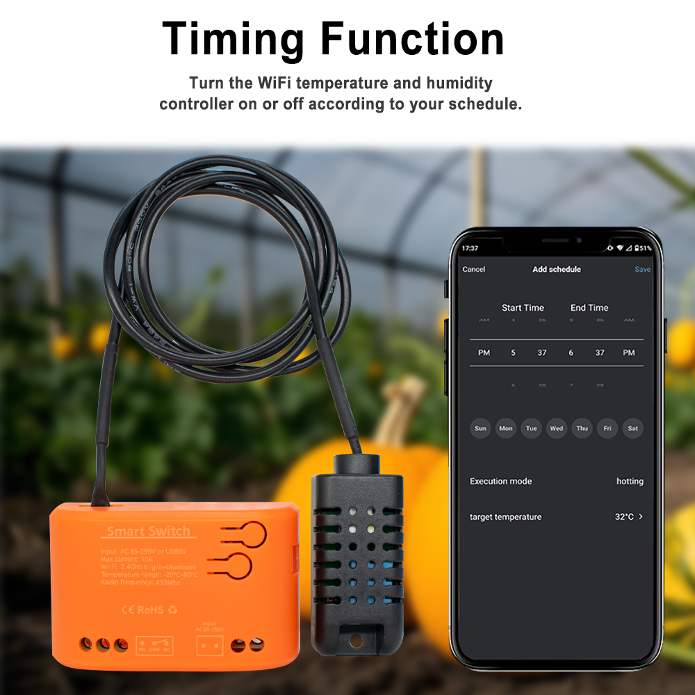 Tuya WiFi Temperature Humidity - огляд і ціна Aquarium Planted