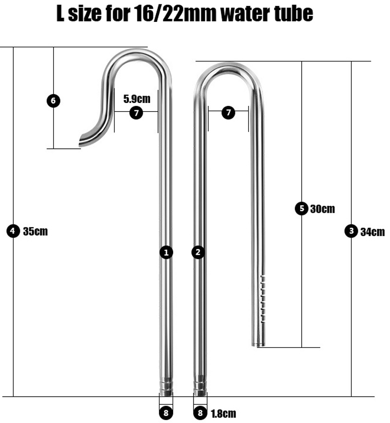 Mufan Stainless Steel Lily Pip - огляд і ціна Planted Aquarium Ada