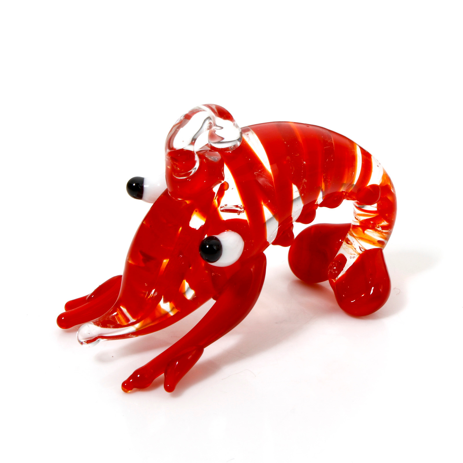 1PCs Red Lobster Lampwork Glas - огляд і ціна Aquarium Plant Red